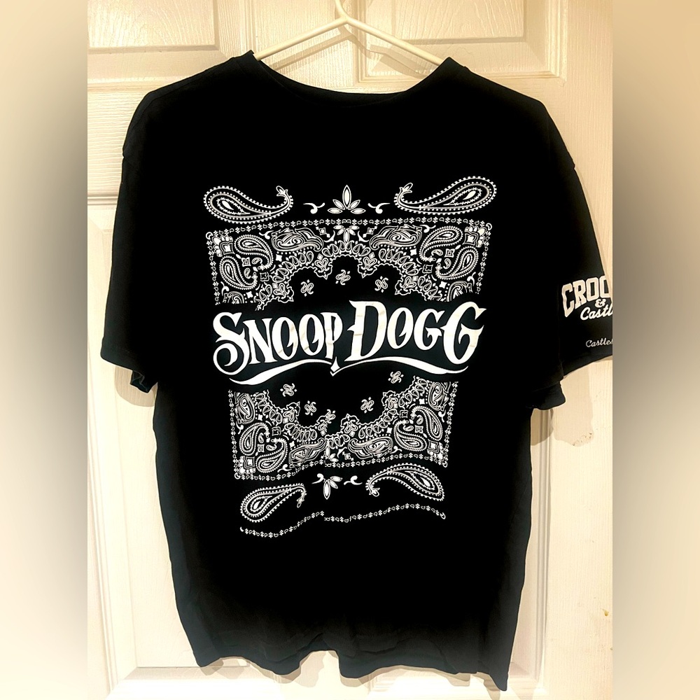 Snoop Dogg Crooks And Castles Black and white Graphic T-Shirt